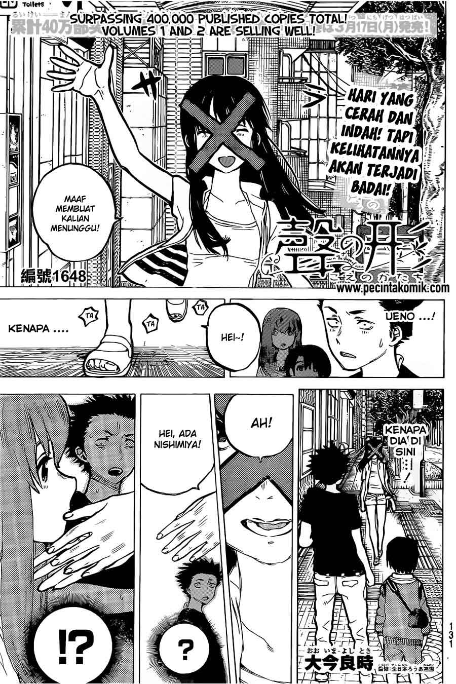 Baca Manga Koe no Katachi Chapter 25 Gambar 2