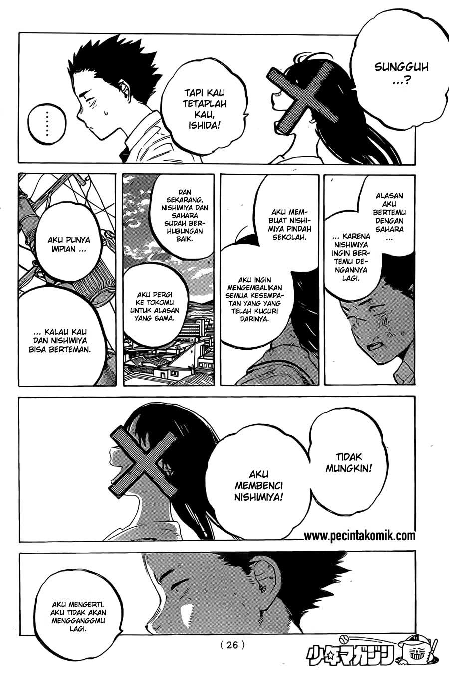 Koe no Katachi Chapter 21 Gambar 18