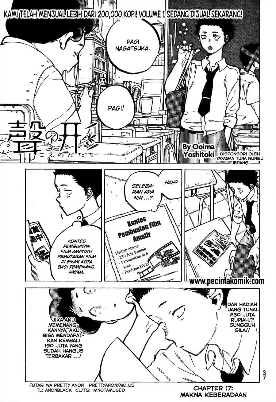 Baca Manga Koe no Katachi Chapter 17 Gambar 2