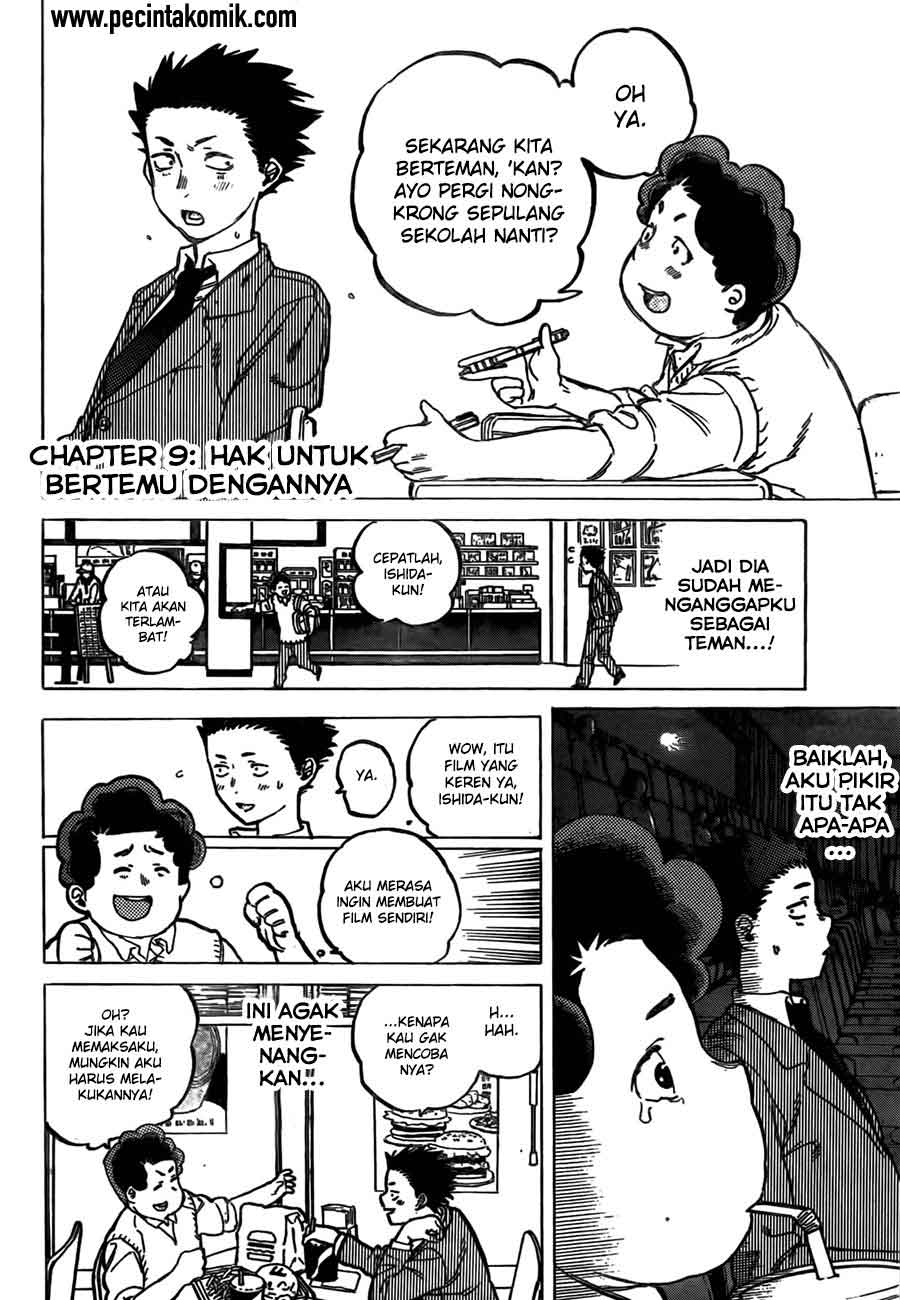Koe no Katachi Chapter 09 Gambar 3