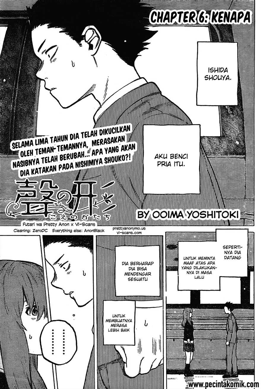 Baca Manga Koe no Katachi Chapter 06 Gambar 2
