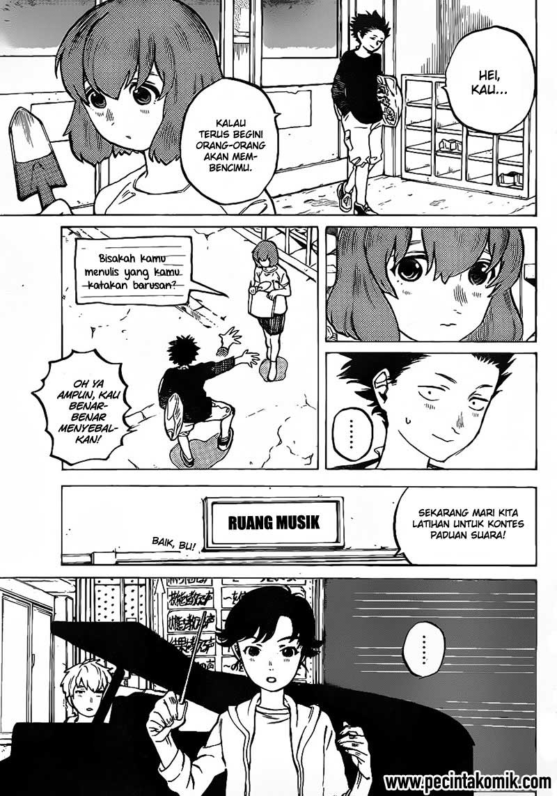 Koe no Katachi Chapter 02 Gambar 17