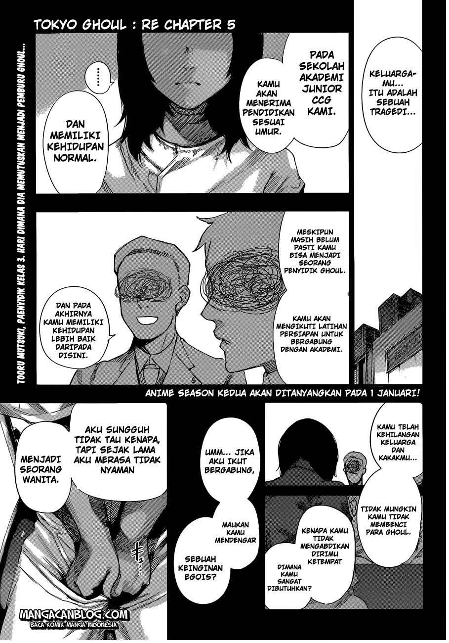 Baca Manga Tokyo Ghoul:re Chapter 05 Gambar 2