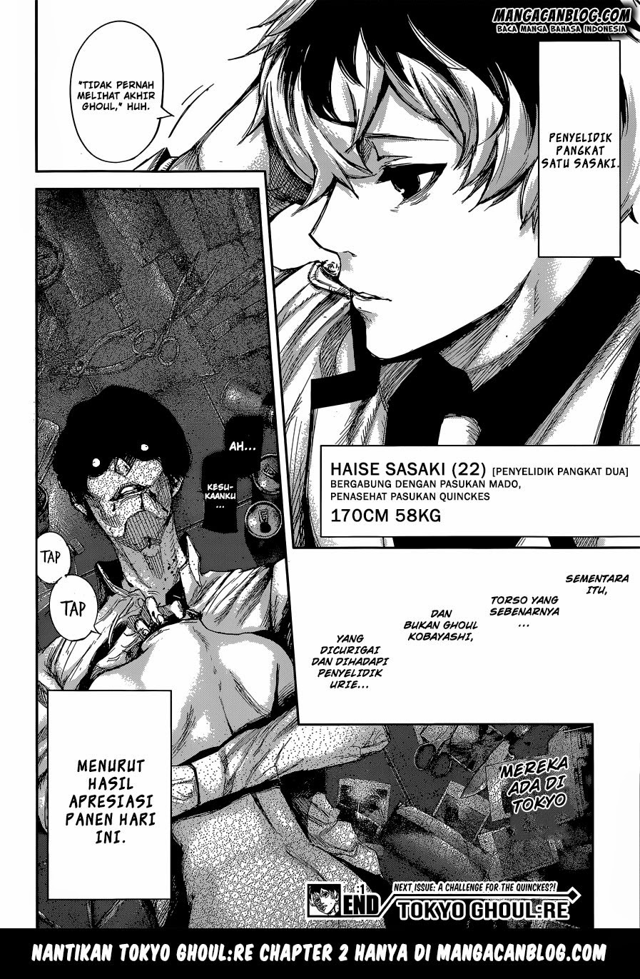 Tokyo Ghoul:re Chapter 01 Gambar 44