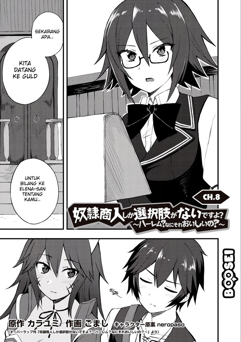 Baca Manga Dorei Shounin shika Sentakushi ga nai desu yo? ~Harem? Nani sore oishii no?~ Chapter 08 Gambar 2