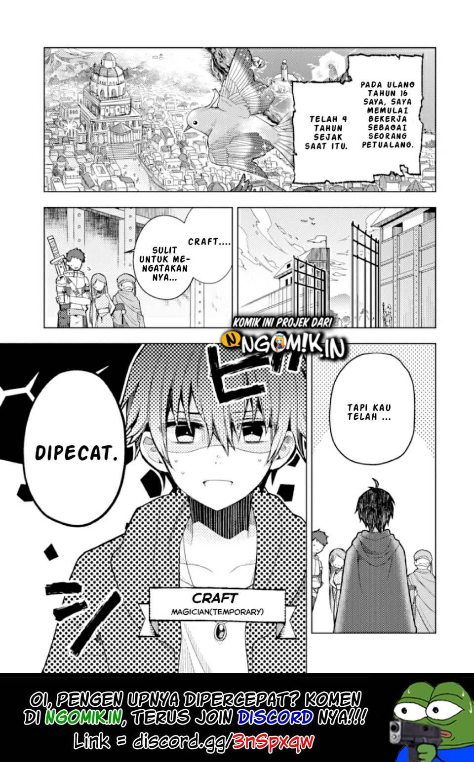 Baca Manga I was fired as an Adventurer, so I became an Alchemist!~ Frontier development? Alright, leave it to me! Chapter 1.1 Gambar 2