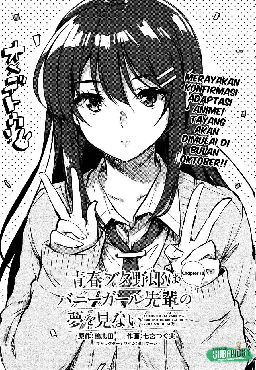 Seishun Buta Yarou wa Bunny Girl-senpai no Yume wo Minai Chapter 18 Gambar 4