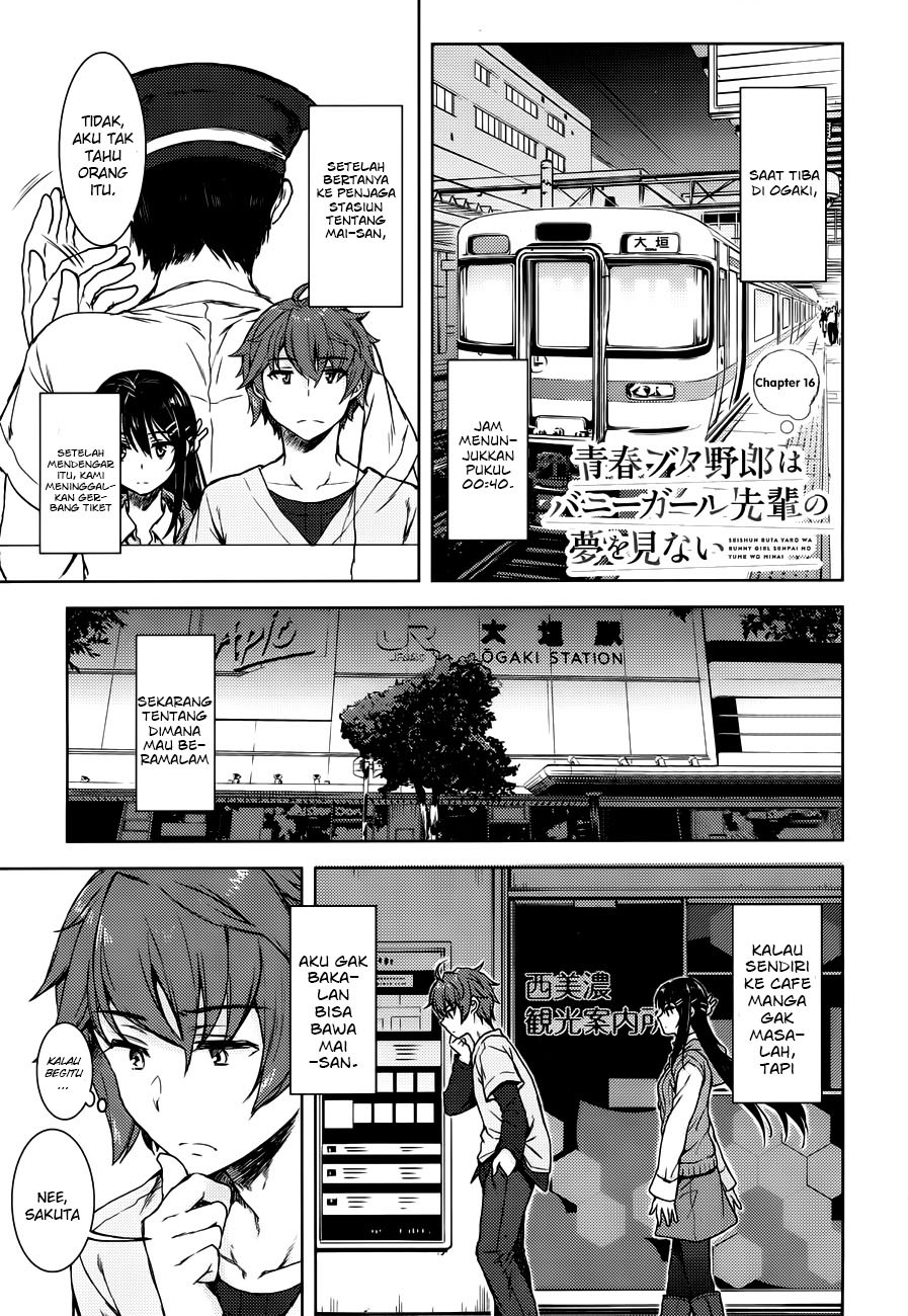 Baca Manga Seishun Buta Yarou wa Bunny Girl-senpai no Yume wo Minai Chapter 16 Gambar 2