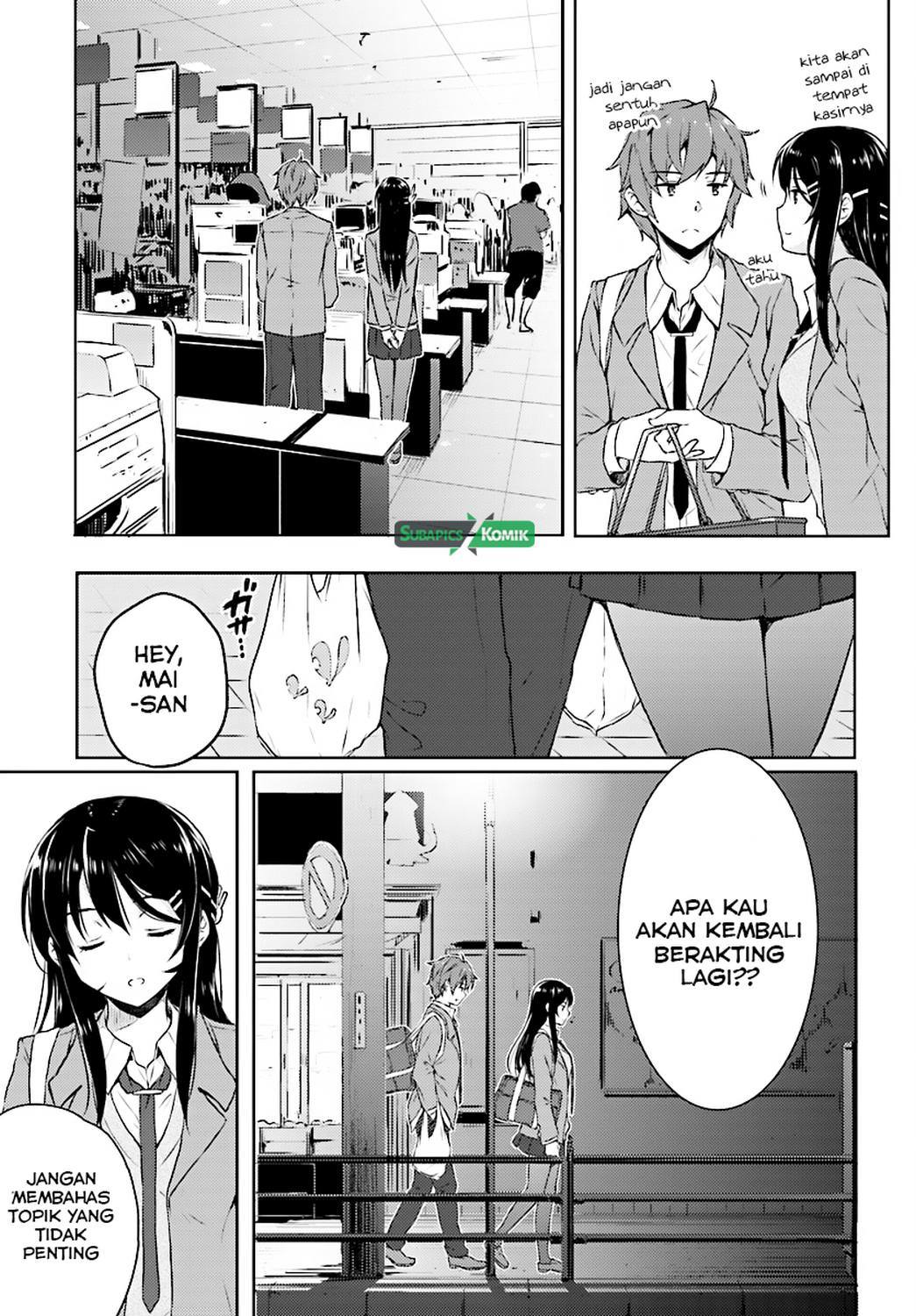 Seishun Buta Yarou wa Bunny Girl-senpai no Yume wo Minai Chapter 08 Gambar 14