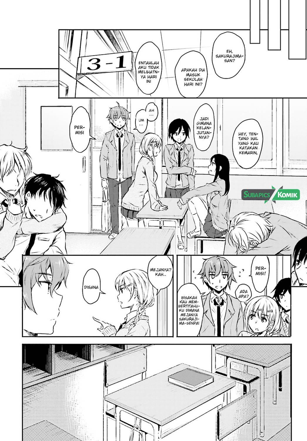 Seishun Buta Yarou wa Bunny Girl-senpai no Yume wo Minai Chapter 05 Gambar 15