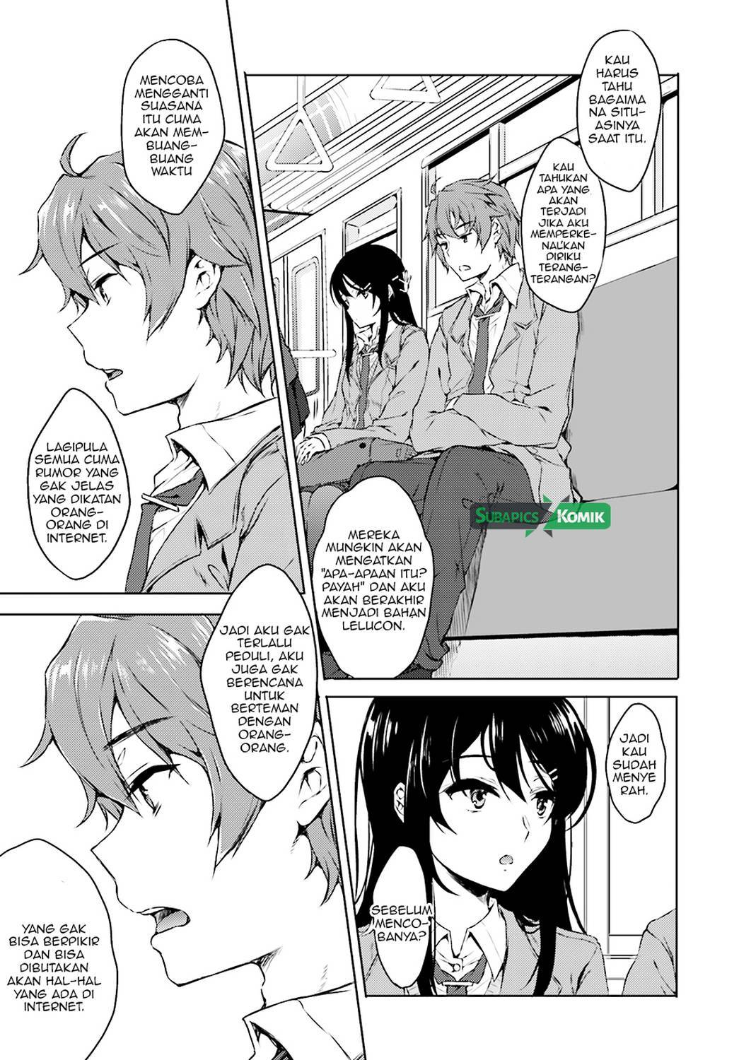 Seishun Buta Yarou wa Bunny Girl-senpai no Yume wo Minai Chapter 03 Gambar 6