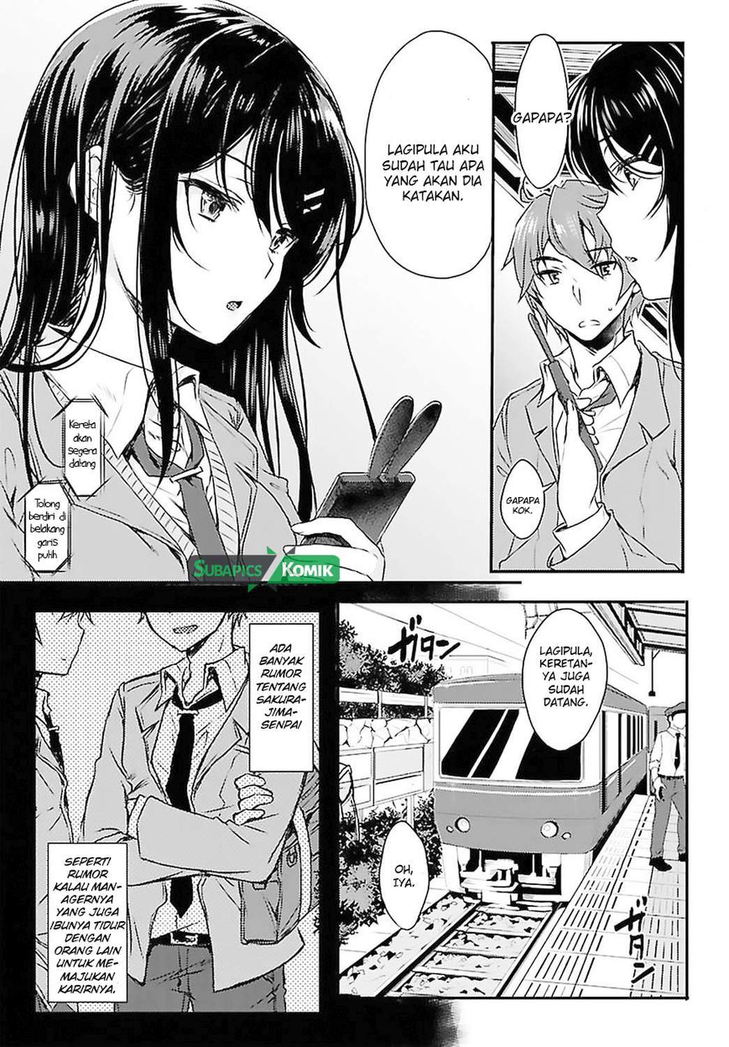 Seishun Buta Yarou wa Bunny Girl-senpai no Yume wo Minai Chapter 02 Gambar 13