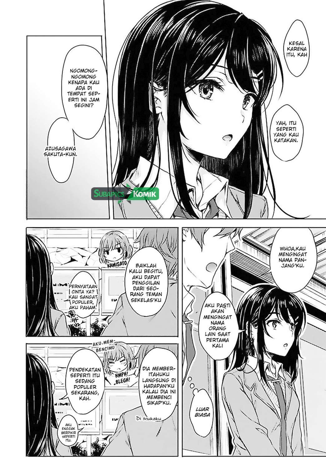 Seishun Buta Yarou wa Bunny Girl-senpai no Yume wo Minai Chapter 02 Gambar 8