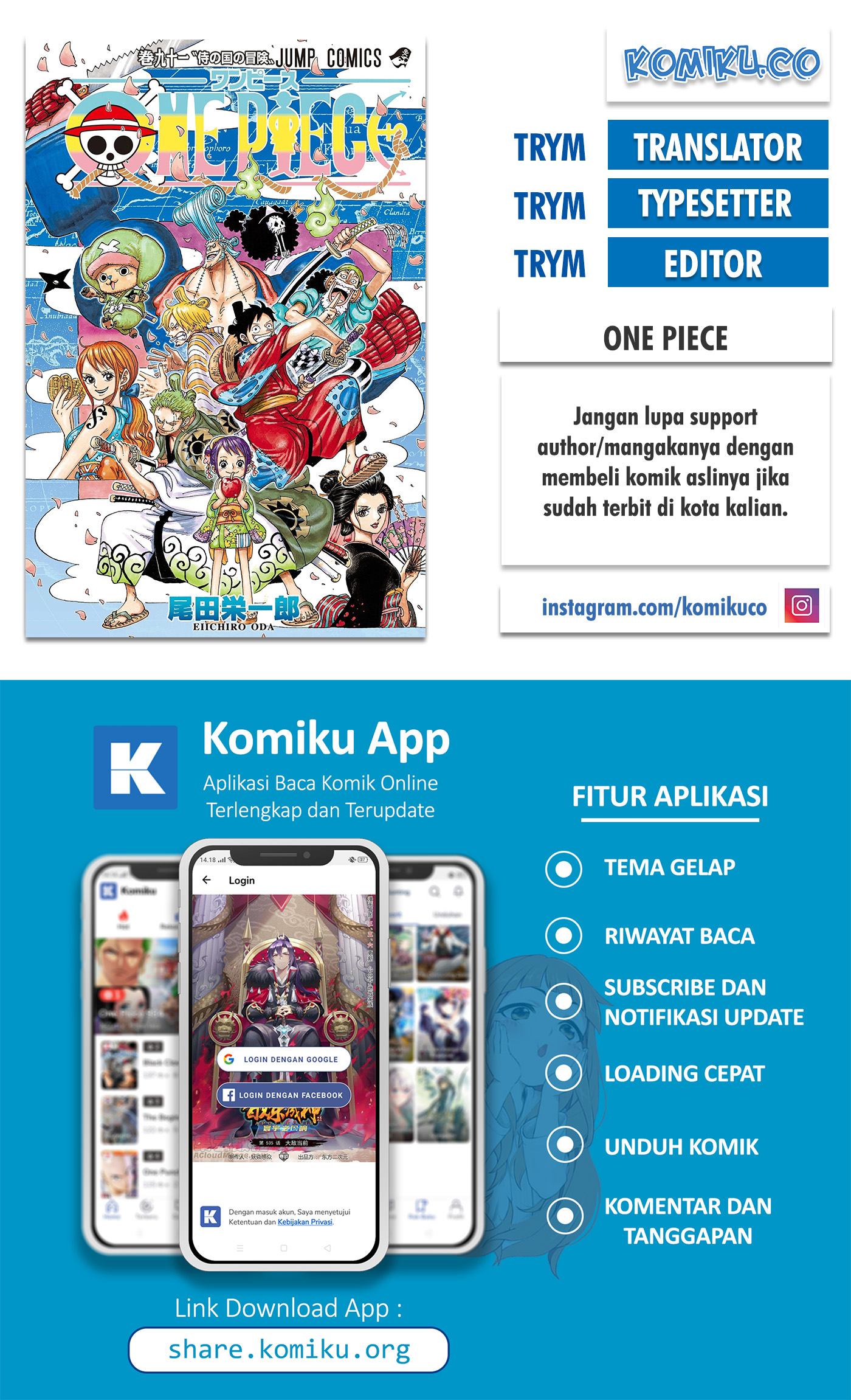 Baca Komik One Piece Chapter 990 Gambar 1