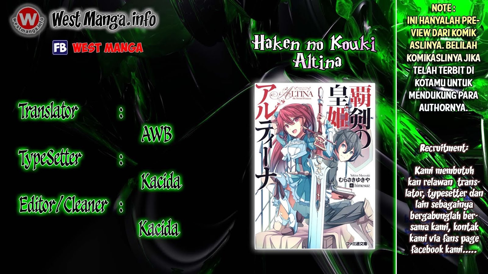 Baca Komik Haken no Kouki Altina Chapter 02 Gambar 1