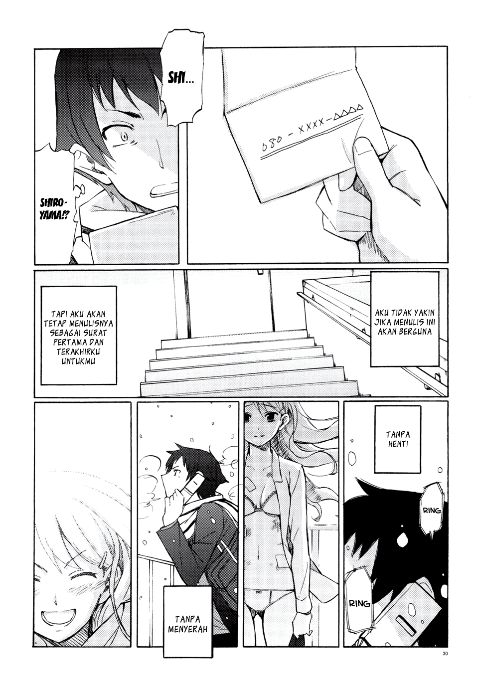 Semete, Ano Yuki no You ni Chapter 01 Gambar 29