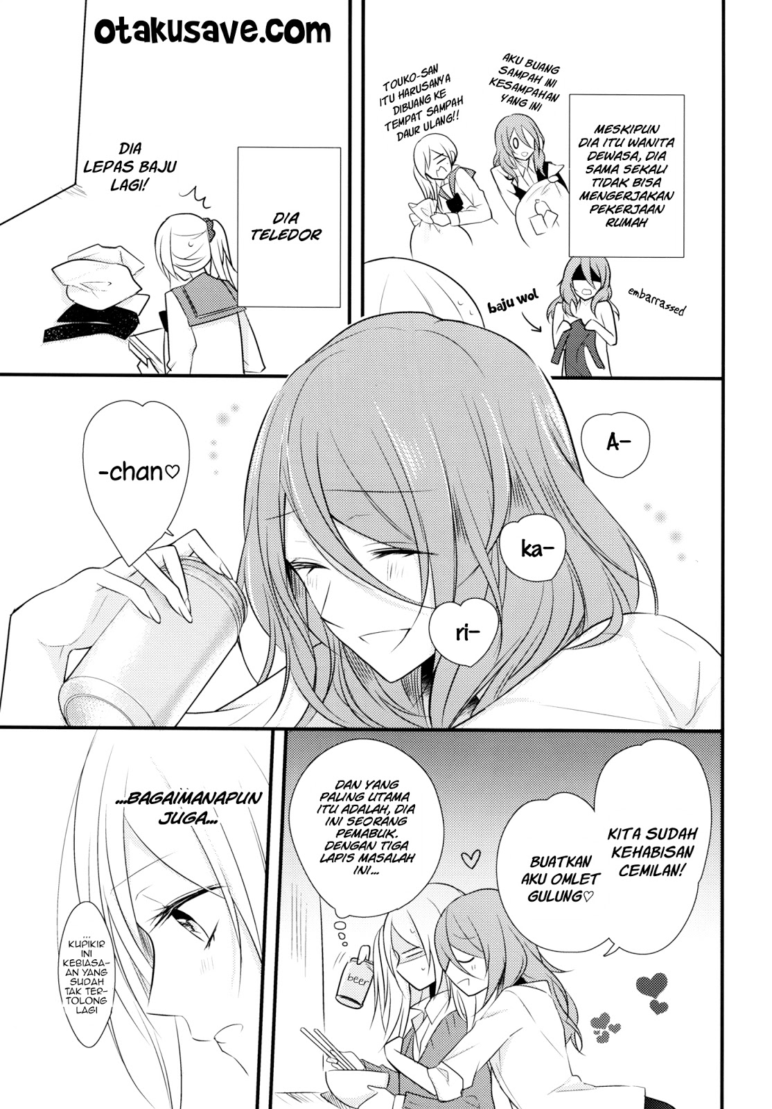 Touko-san wa Kaji ga Dekinai Chapter 01 Gambar 15