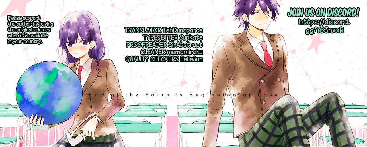 Baca Manga Chikyuu no Owari wa Koi no Hajimari Chapter 06 Gambar 2