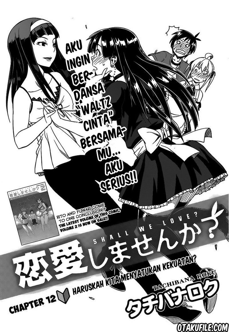 Baca Komik Renai Shimasen ka? Chapter 12 Gambar 1