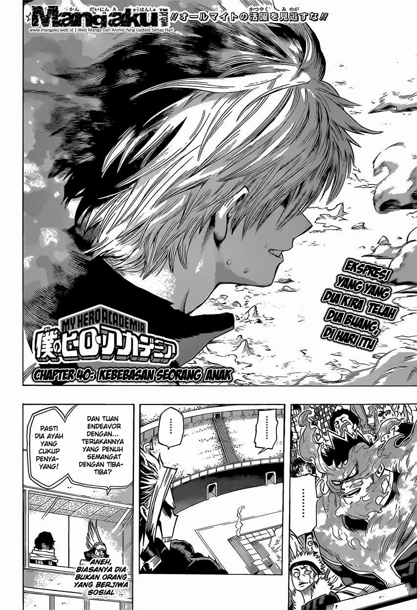 Boku no Hero Academia Chapter 40 Gambar 3