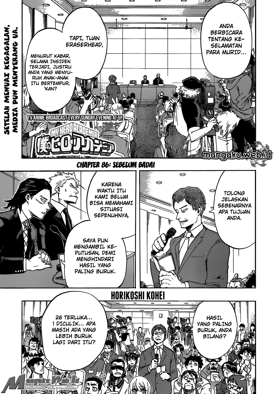 Manga Boku no Hero Academia Chapter 86 gambar nomor 2