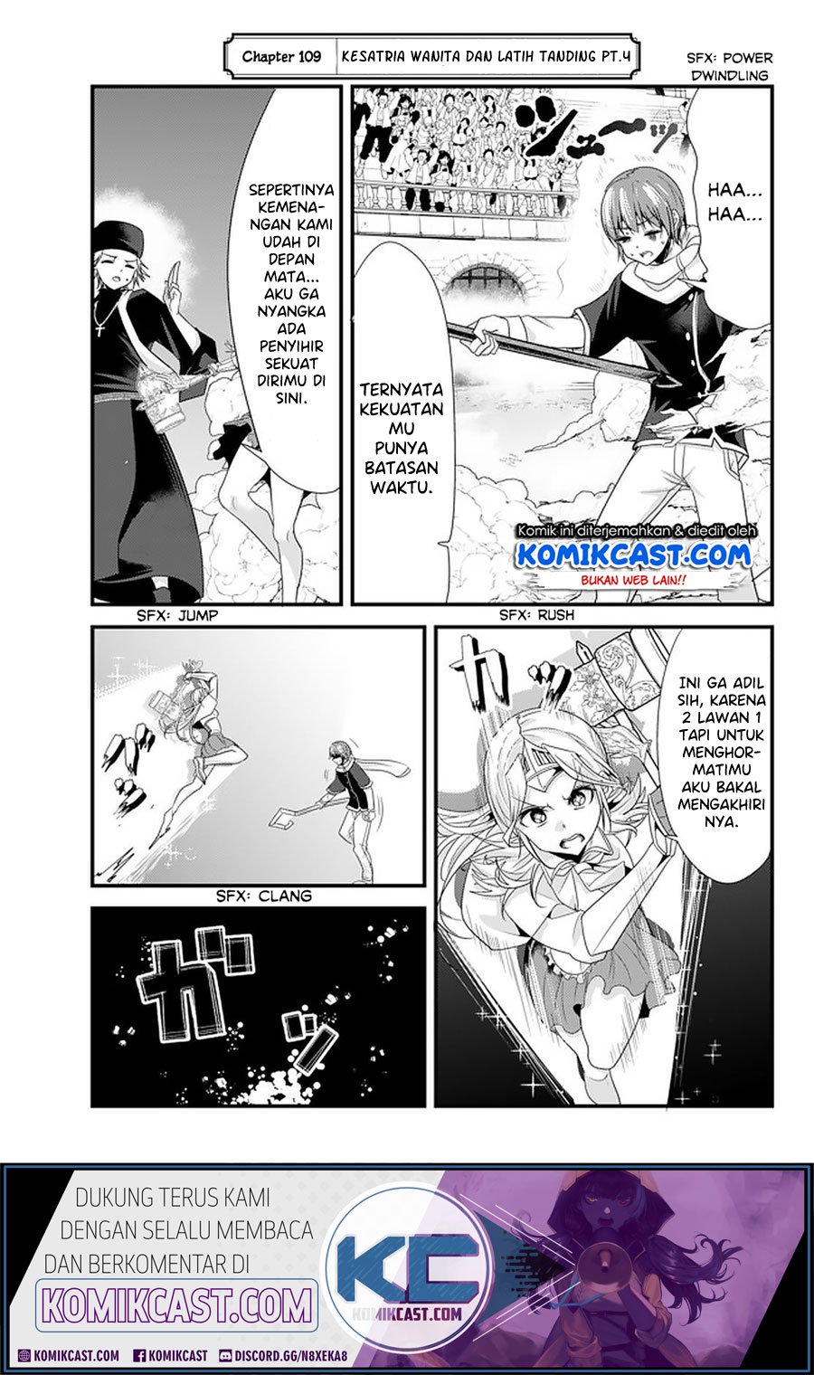Baca Manga Ima Made Ichido mo Onna Atsukaisareta koto ga nai Onna Kishi wo Onna Atsukai suru Chapter 109 Gambar 2