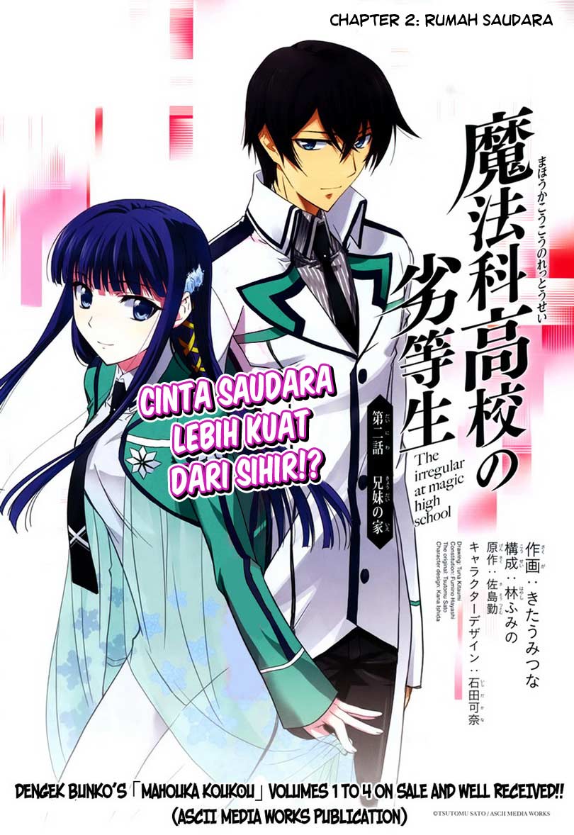 Baca Manga Mahouka Koukou No Rettousei Chapter 2 Gambar 2
