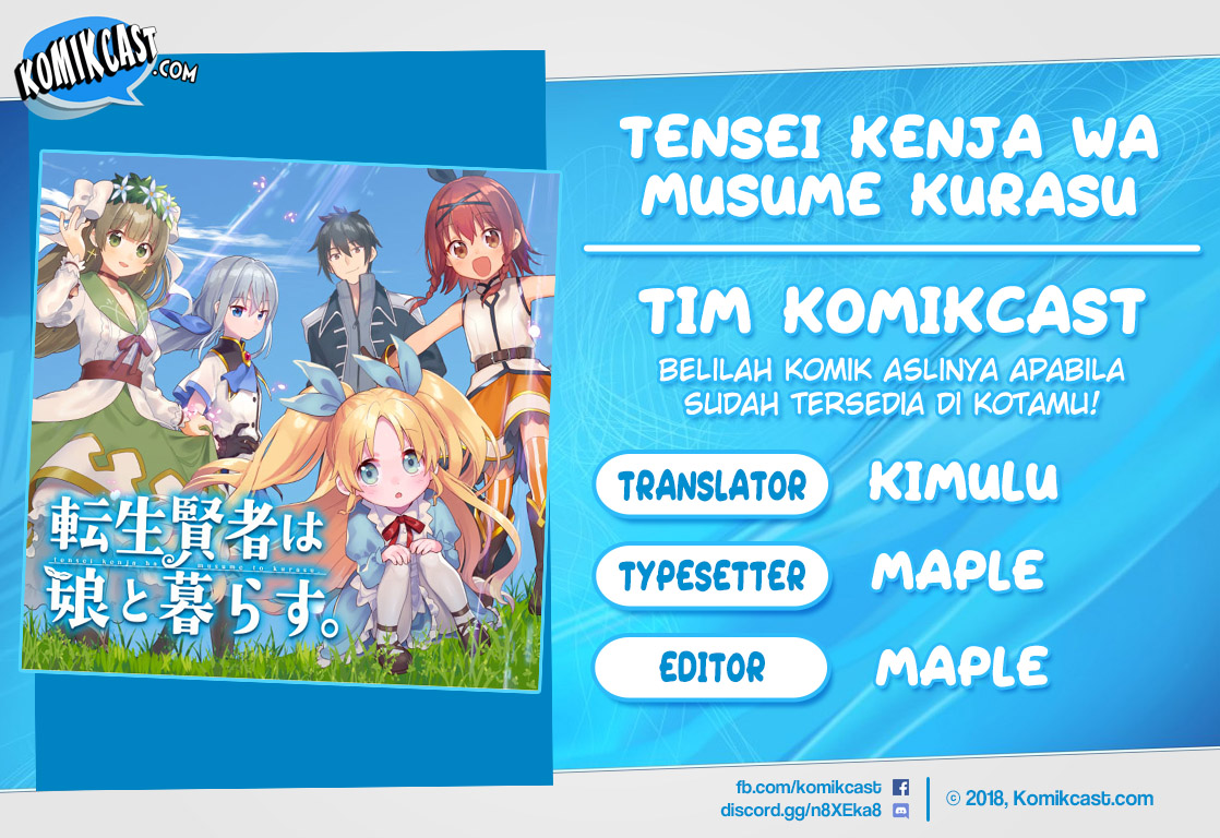 Baca Komik Tensei Kenja wa Musume to Kurasu Chapter 05.1 Gambar 1