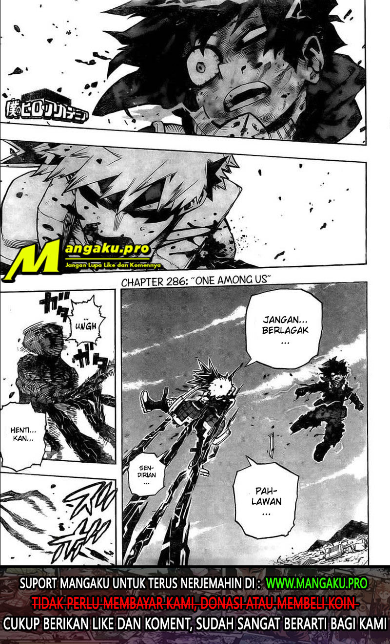 Manga Boku no Hero Academia Chapter 286 gambar nomor 2