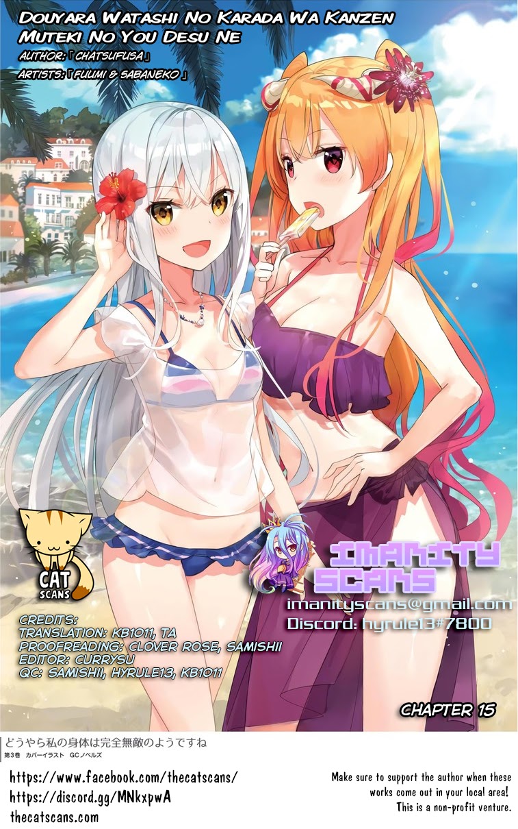 Baca Manga Douyara Watashi No Karada Wa Kanzen Muteki No You Desu Ne Chapter 15 Gambar 2