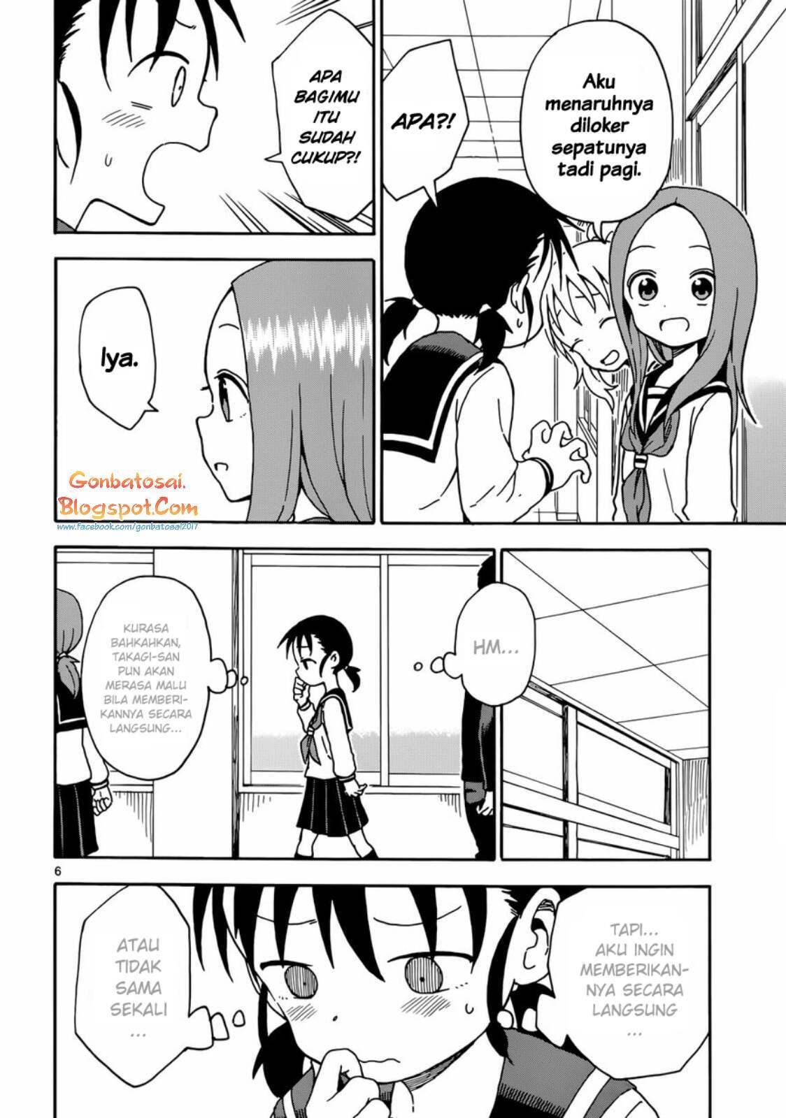 Karakai Jouzu no Takagi-san Chapter 47 Gambar 7