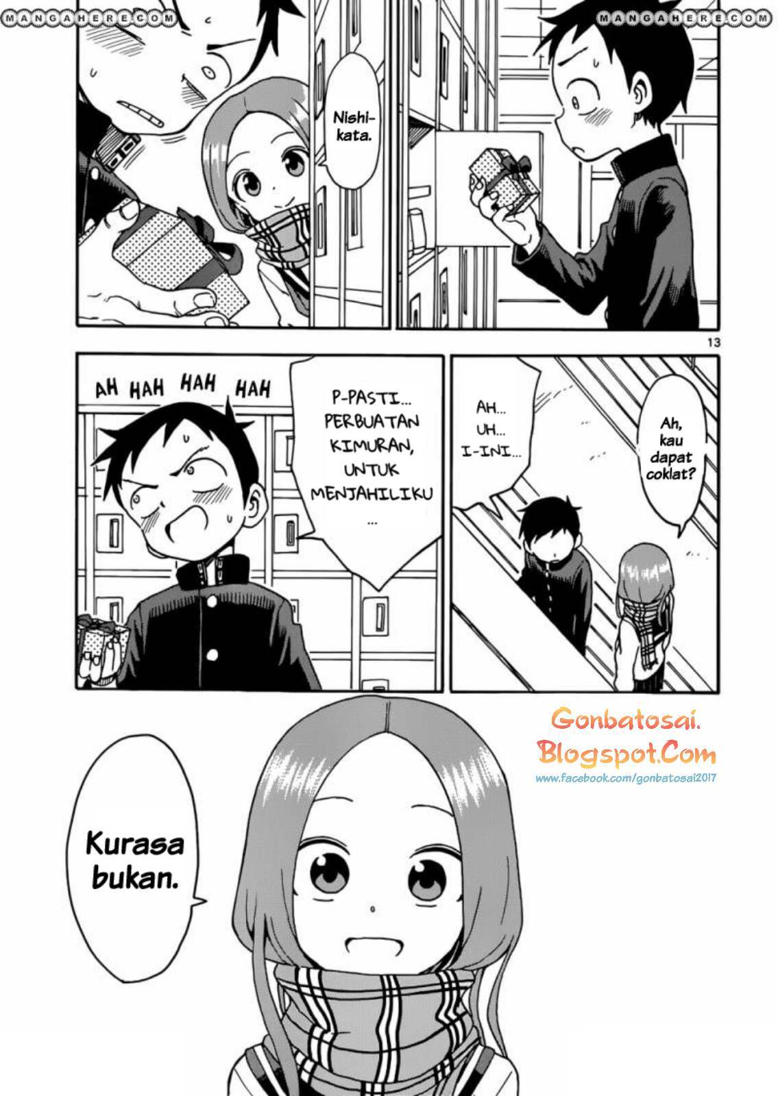 Karakai Jouzu no Takagi-san Chapter 45 Gambar 14