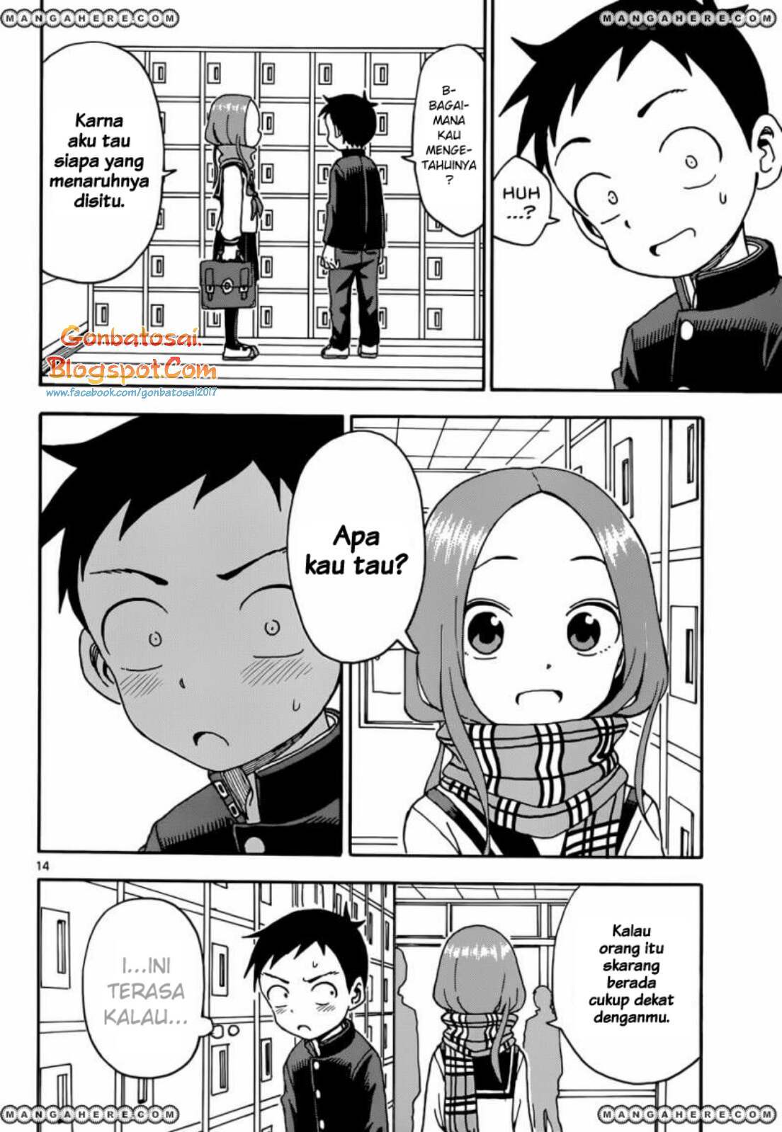 Karakai Jouzu no Takagi-san Chapter 45 Gambar 15