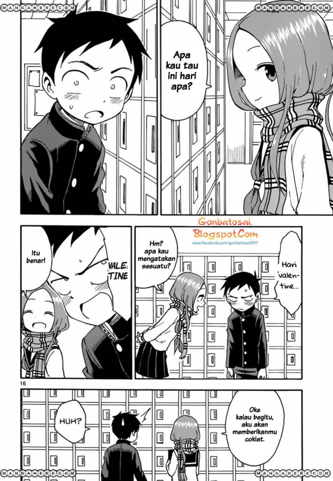 Karakai Jouzu no Takagi-san Chapter 45 Gambar 17