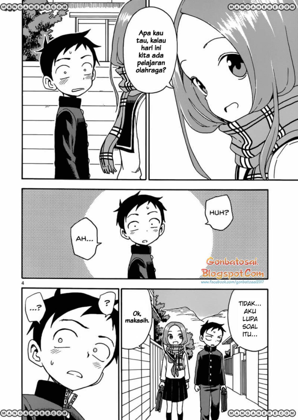 Karakai Jouzu no Takagi-san Chapter 45 Gambar 4