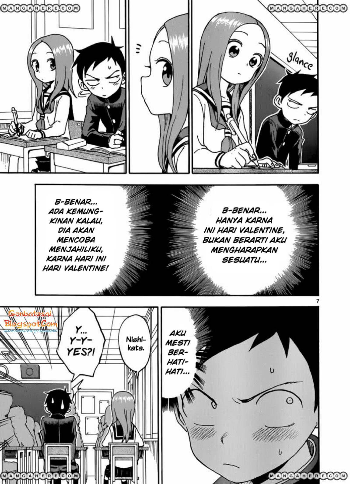 Karakai Jouzu no Takagi-san Chapter 45 Gambar 7