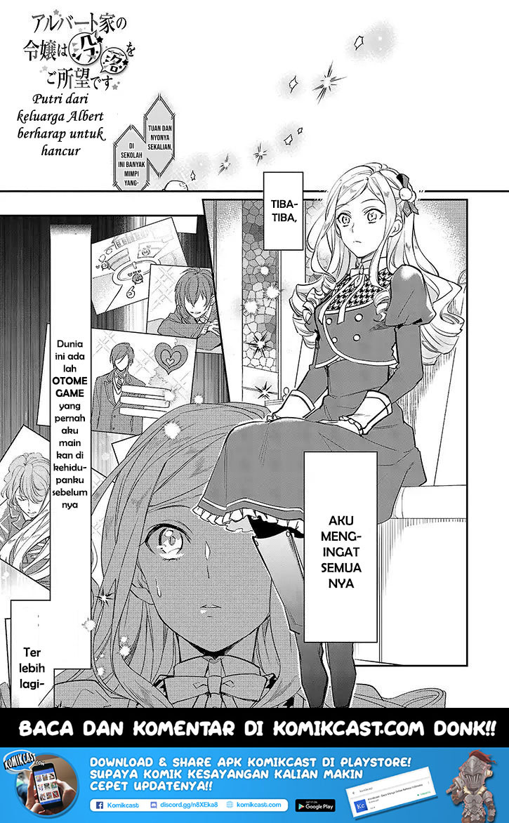 Albert Ke no Reijou wa Botsuraku wo go Shomou desu Chapter 01 Gambar 3
