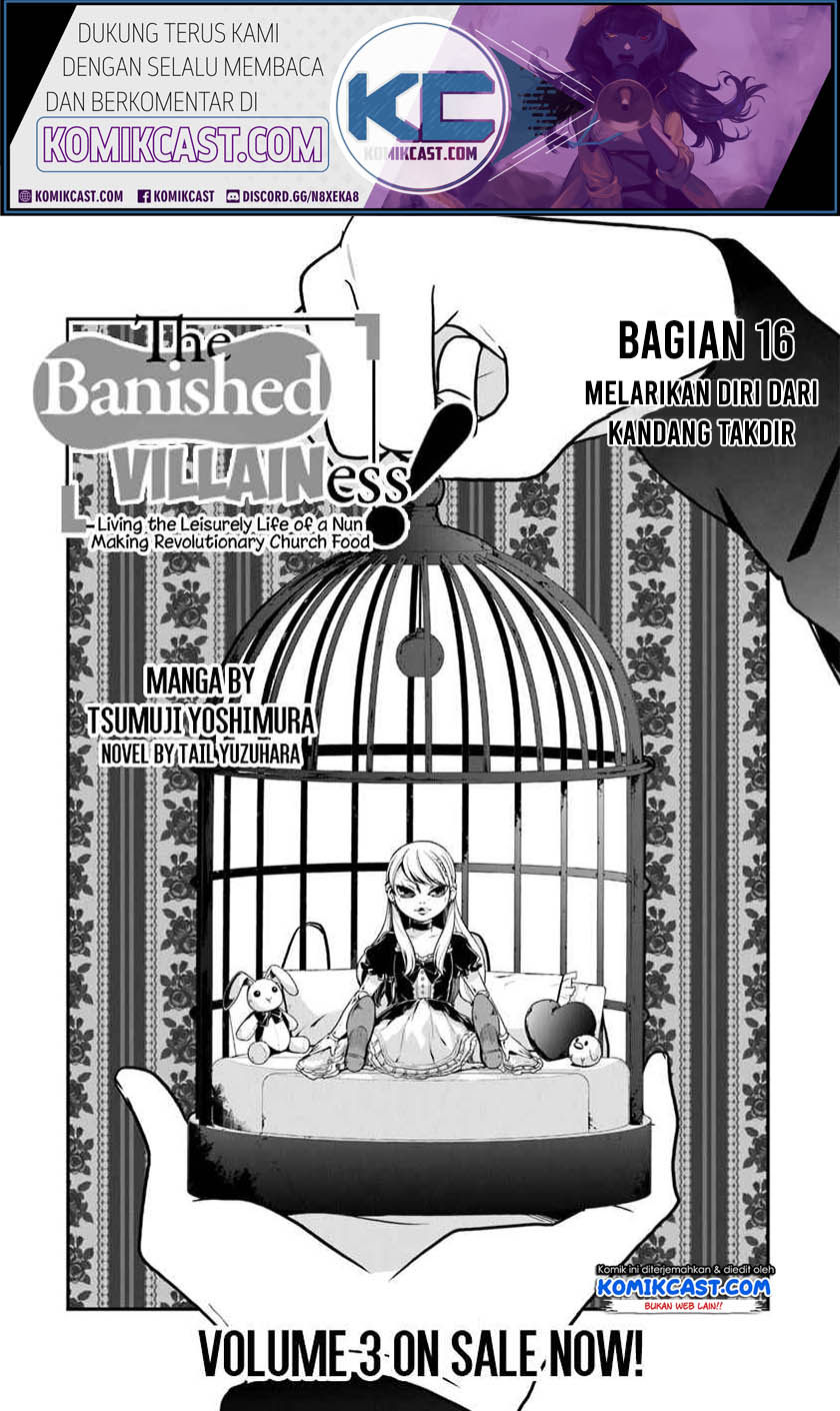 Baca Manga The Banished Villainess! Living the Leisurely Life of a Nun Making Revolutionary Church Food Chapter 16 Gambar 2