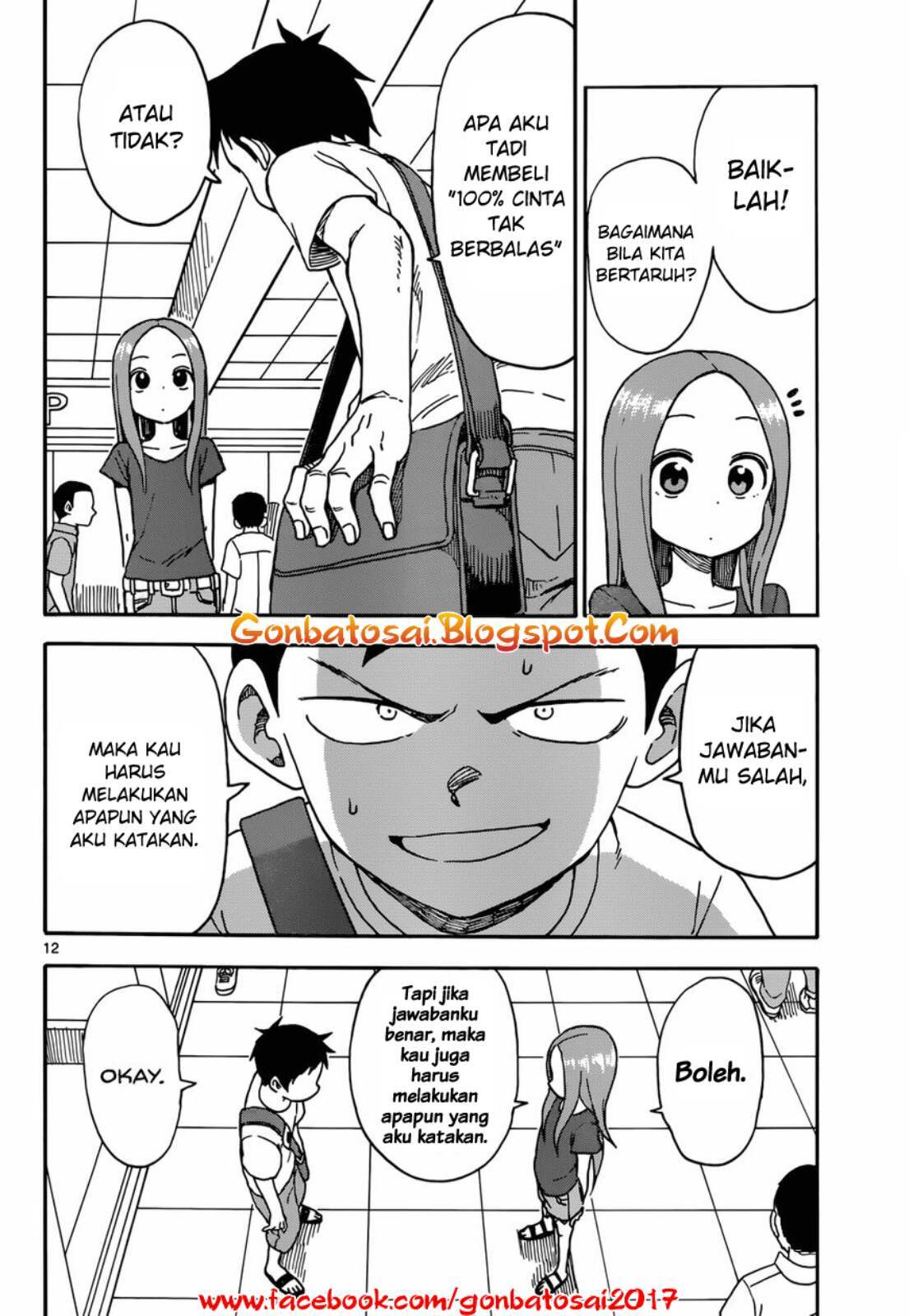Karakai Jouzu no Takagi-san Chapter 38 Gambar 15