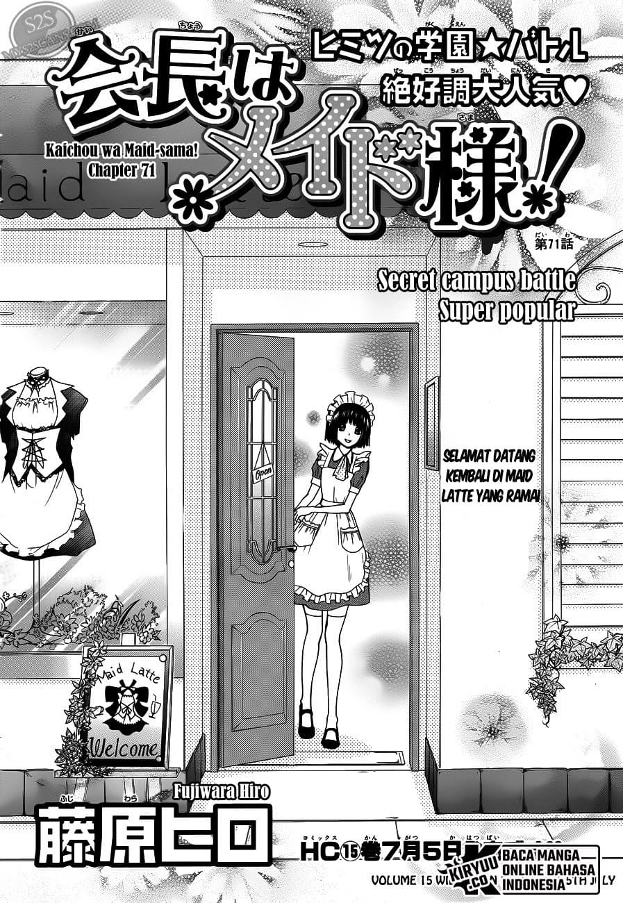 Kaichou wa Maid-sama! Chapter 71 Gambar 3