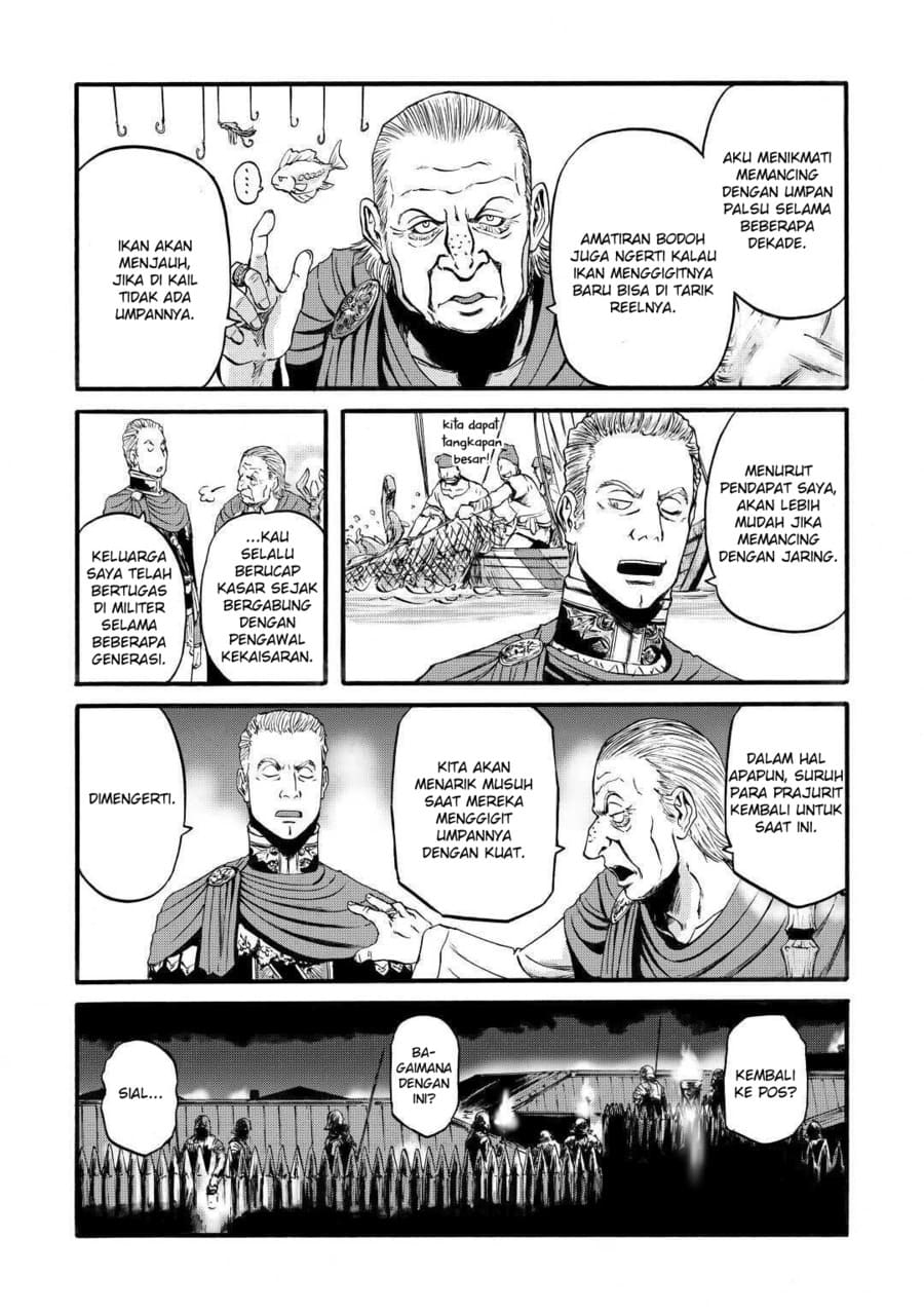 Gate – Jietai Kare no Chi nite Kaku Tatakeri Chapter 98 Gambar 35