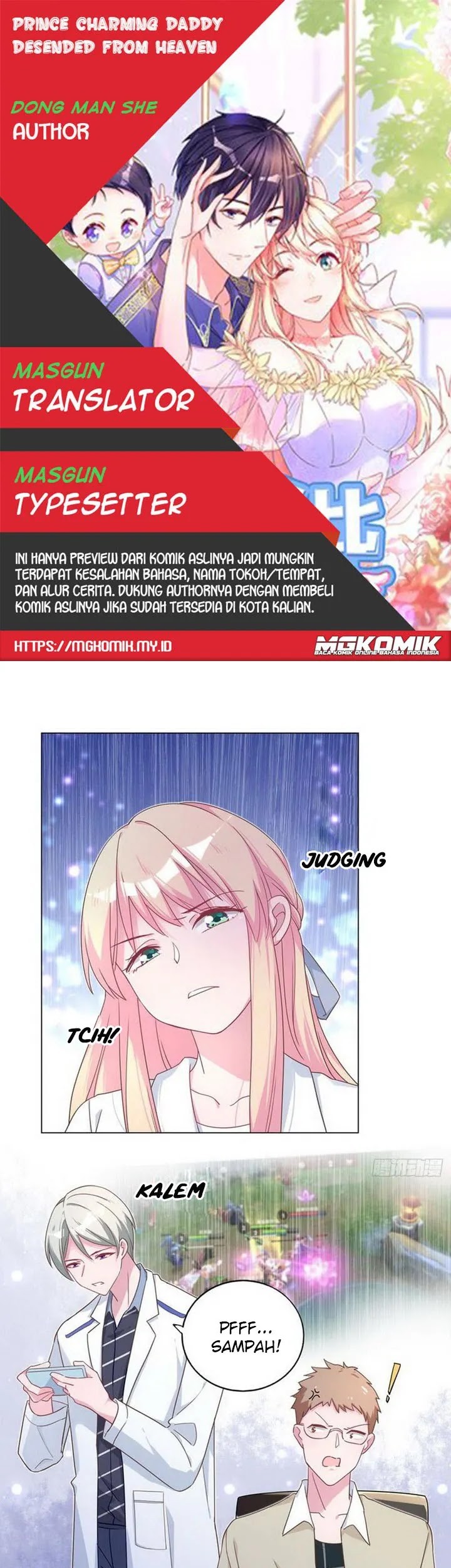 Baca Komik Prince charming daddy descended from heaven Chapter 69 Gambar 1