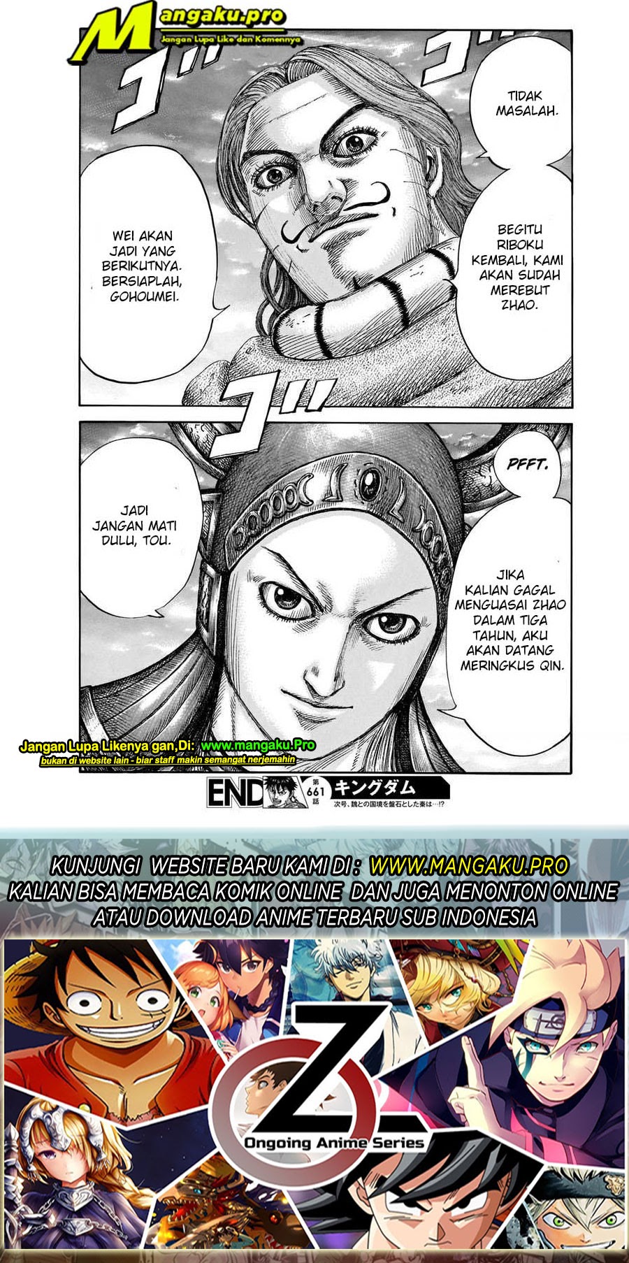 Kingdom Chapter 661 Gambar 20