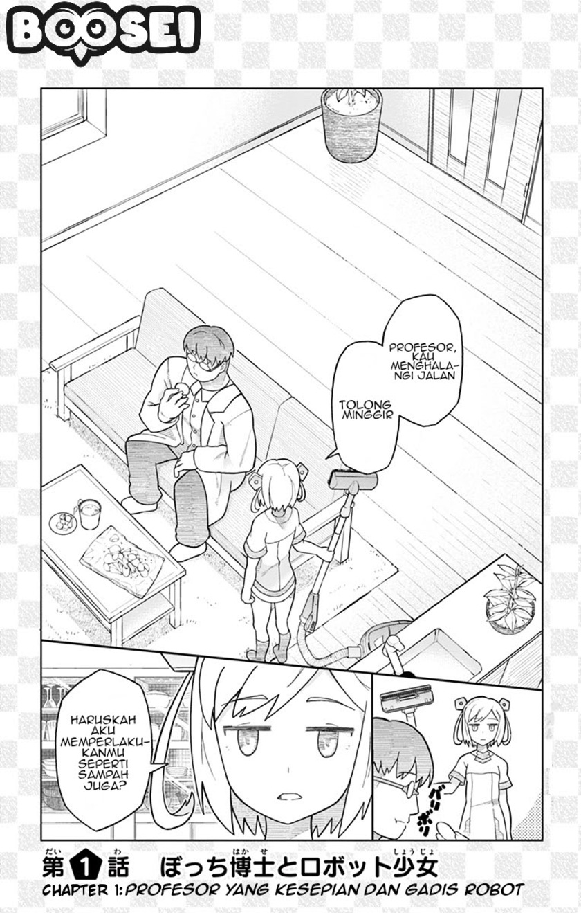 Bocchi Hakase to Robot Shoujo no Zetsubou Teki Utopia Chapter 01 Gambar 5
