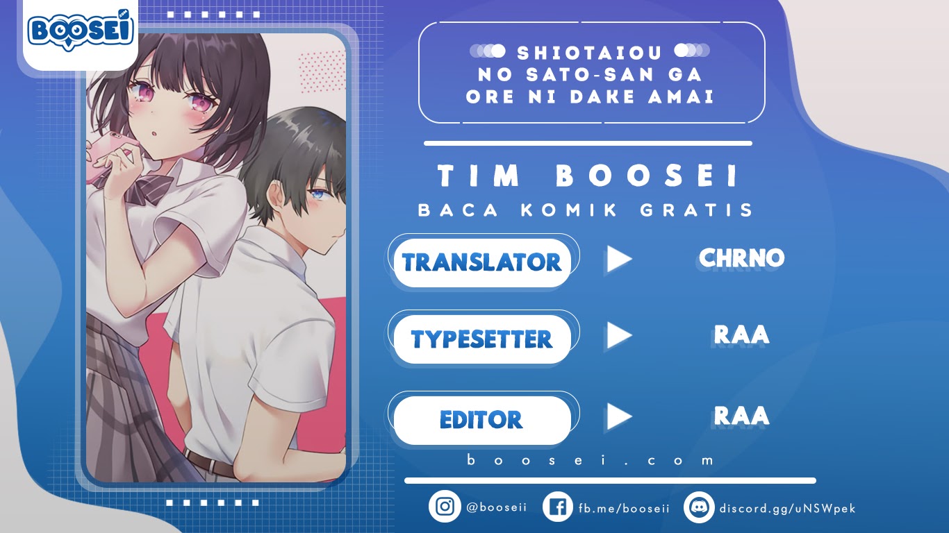 Baca Komik Shiotaiou no Sato-san ga Ore ni dake Amai Chapter 08 Gambar 1