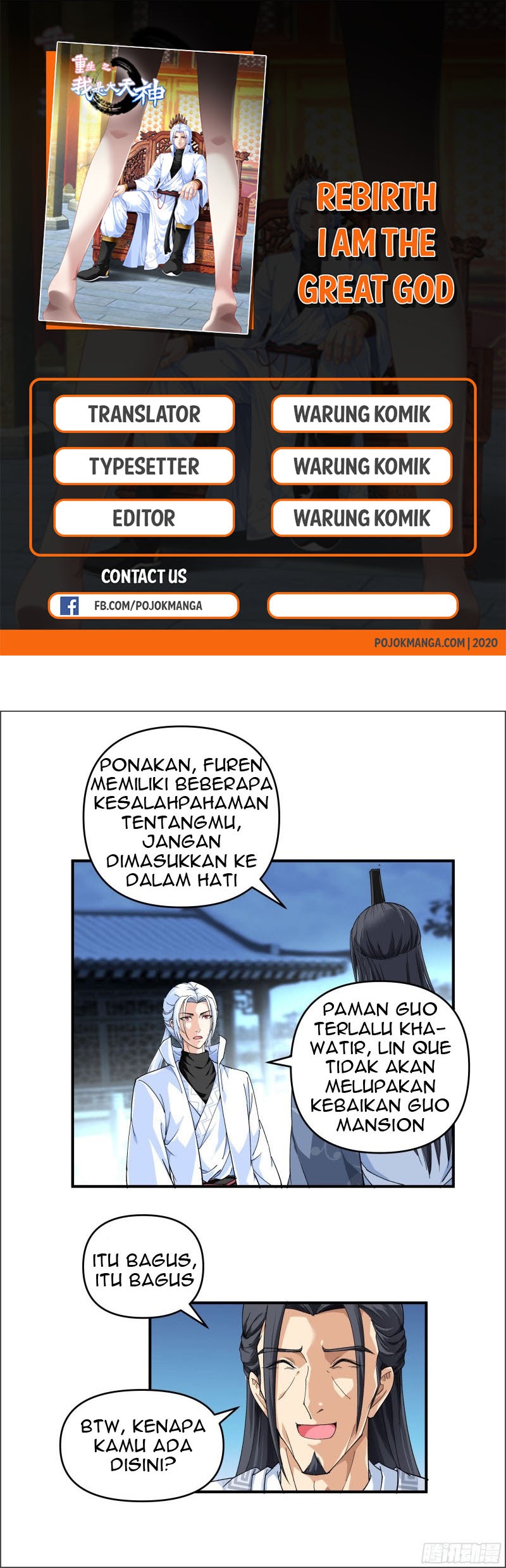 Baca Komik Rebirth I Am The Great God Chapter 02 Gambar 1
