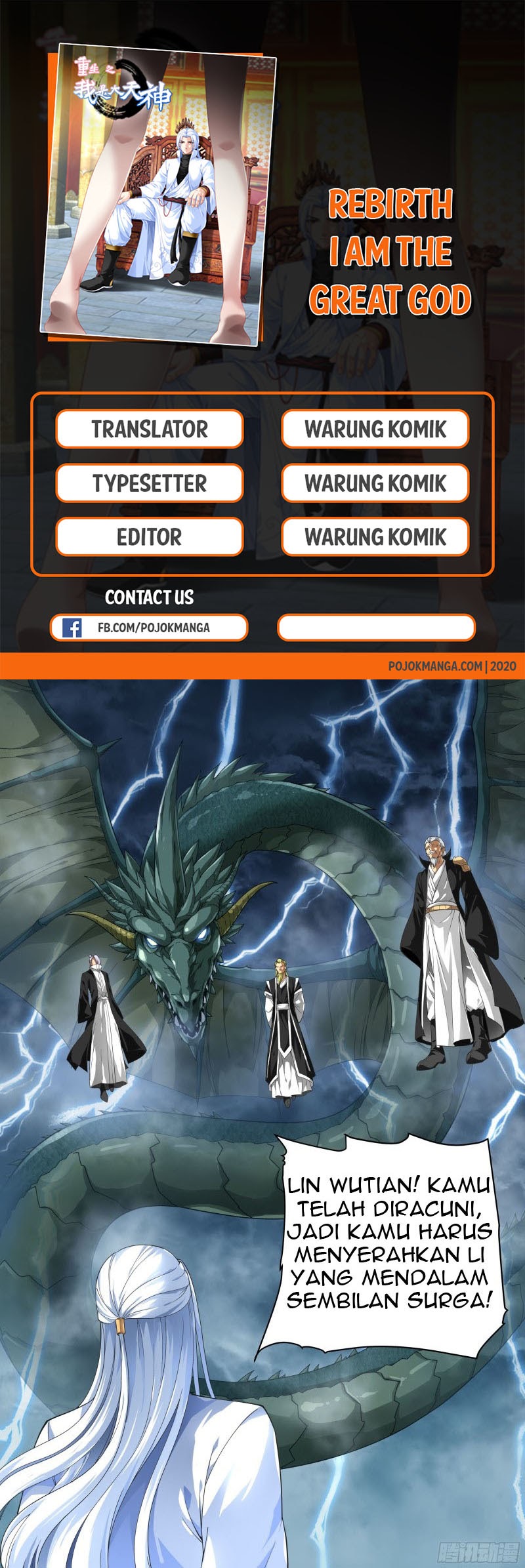 Baca Manhua Rebirth I Am The Great God Chapter 01 Gambar 2