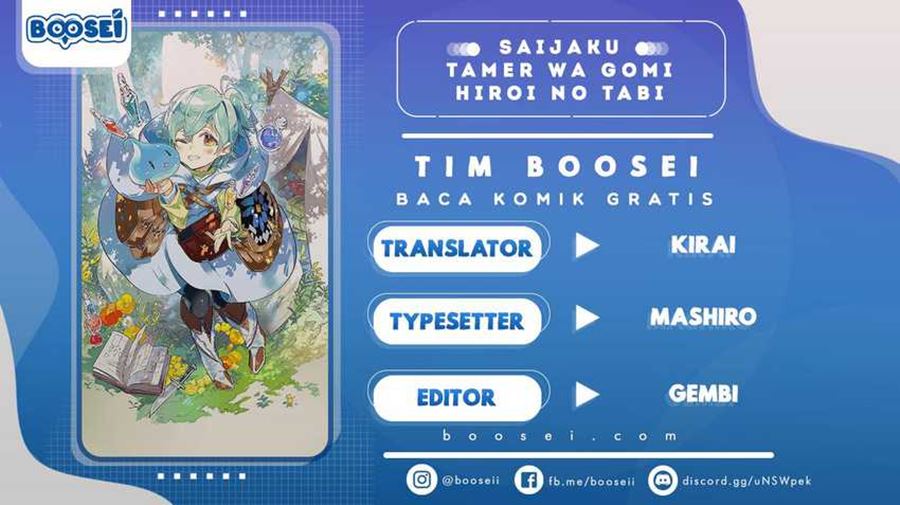 Baca Komik Saijaku Tamer wa Gomi Hiroi no Tabi wo Hajimemashita Chapter 06.2 Gambar 1