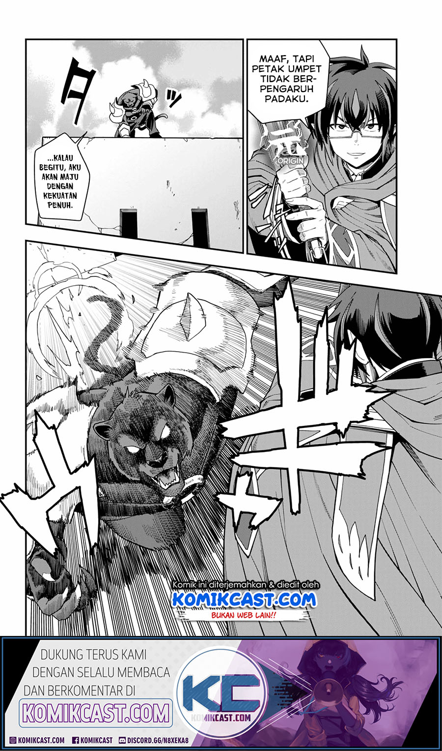 Konjiki no Moji Tsukai: Yuusha Yonin ni Makikomareta Unique Cheat Chapter 67 Gambar 8