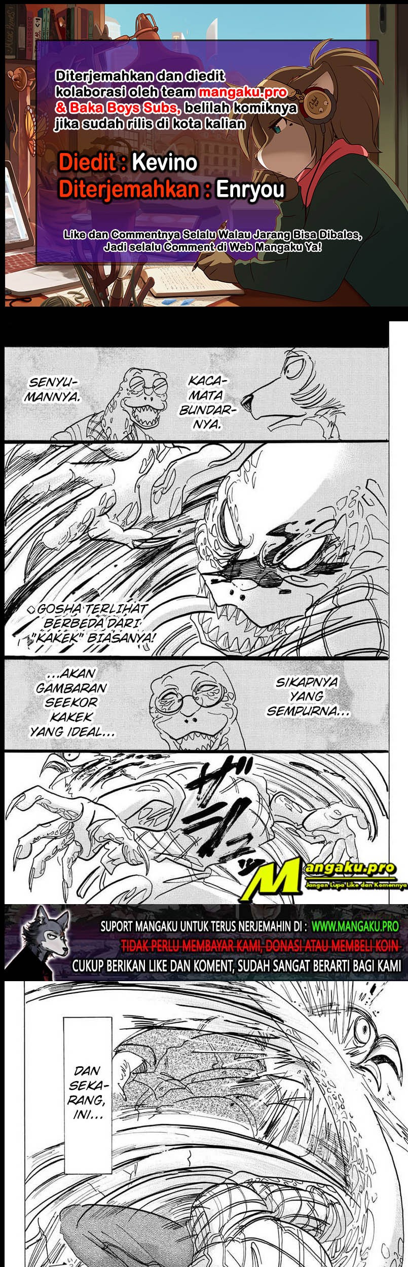 Baca Komik Beastars Chapter 107 Gambar 1